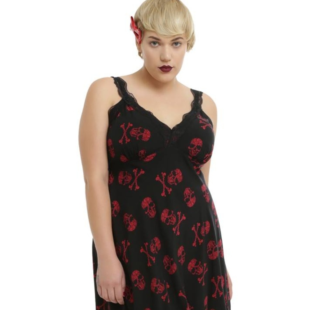 TRIPP NYC Plus Size Skull Print Torrid Dress NWT
